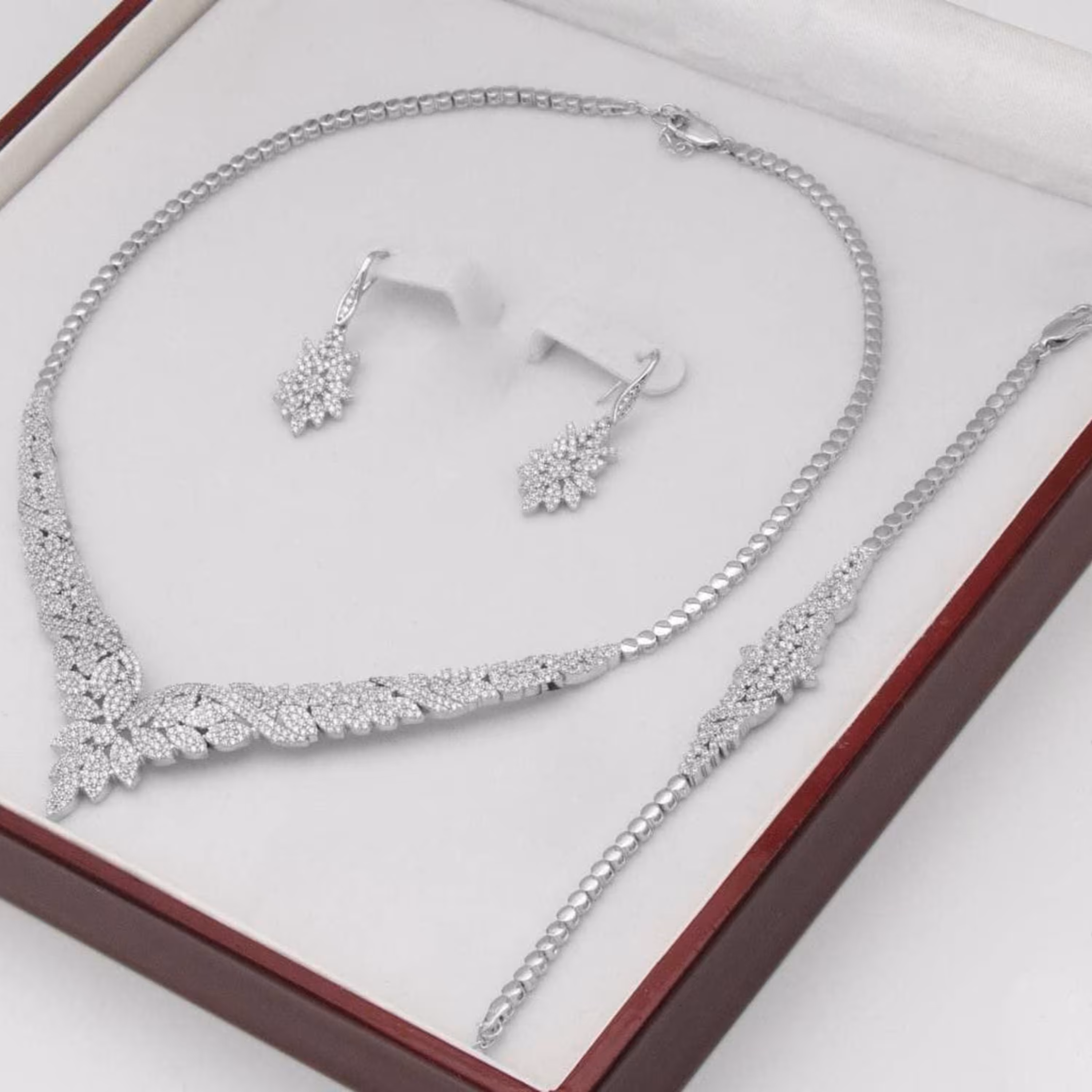 سرویس پایه جواهر نقره آکسو مدل EB کد 011