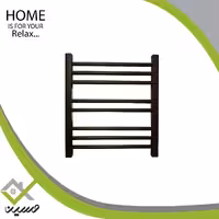 حوله خشک کن مدل رومینا فولادی آبکاری مشکی 60 سانتی (هزینه ارسال پس کرایه است)