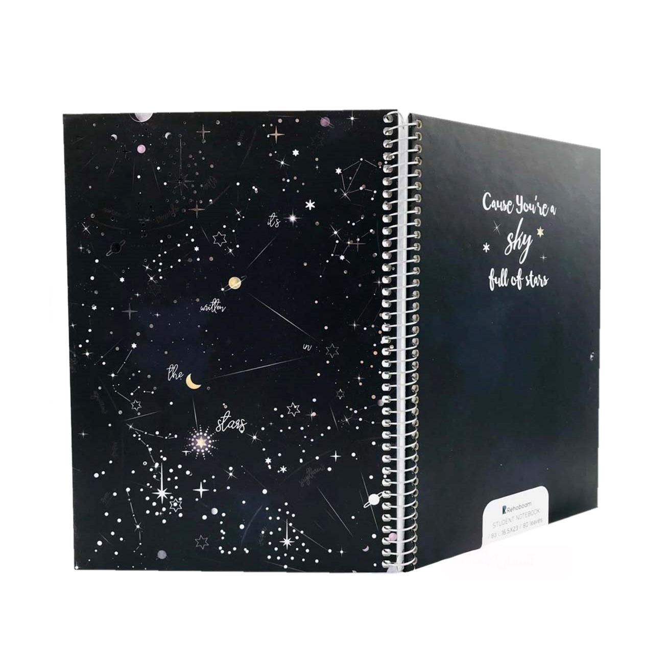 دفتر مشق 80 برگ مدل کهکشانی طرح Sky Full Of Stars