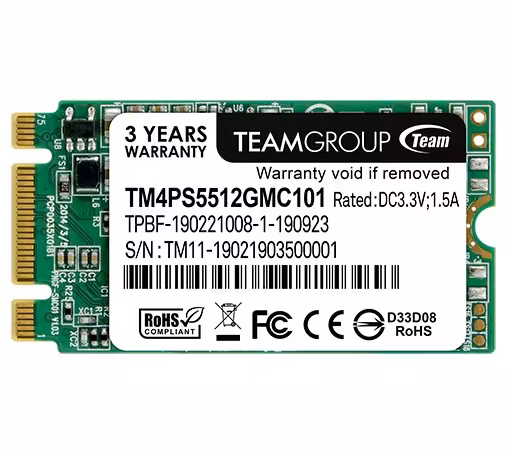 حافظه اس اس دی تیم گروپ مدل لایت M.2 2242 با ظرفیت 512 گیگابایت