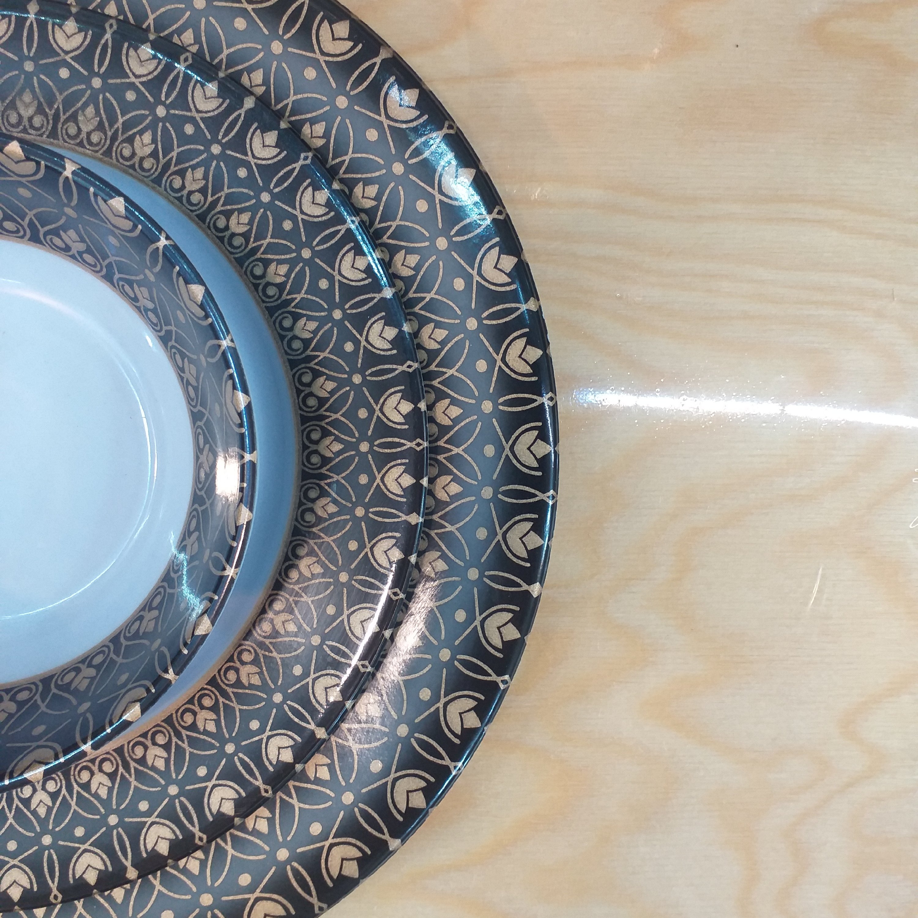 سرویس 26 پارچه ملامین نشکن و استاندارد طرح ترنج