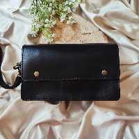 کیف دستی مدارک مردانه چرم  طبیعی بزی (دستدوز )