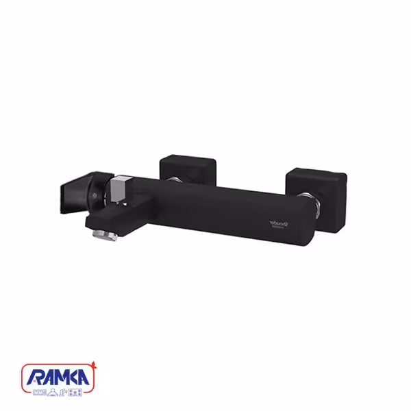 شیر حمام شودر مدل یونیک پلاس مشکی کروم