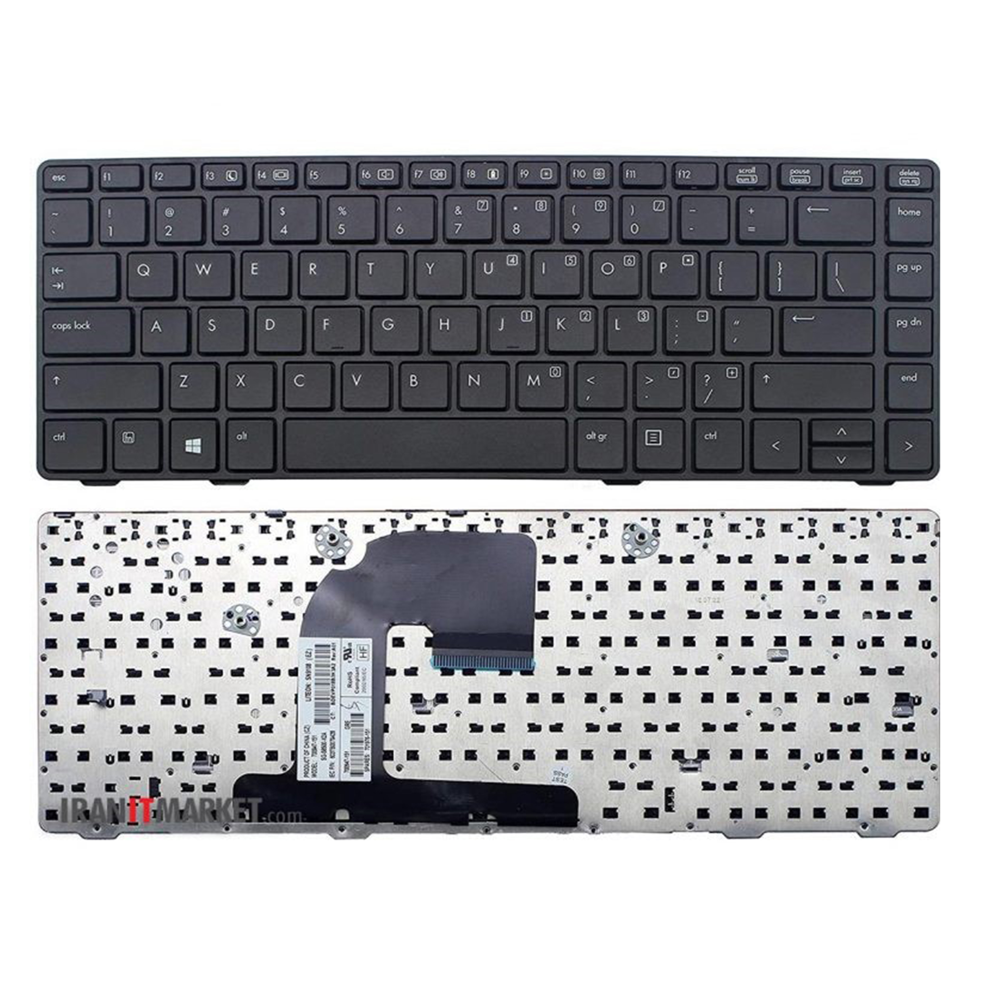 کیبورد لپ تاپ اچ پی KEYBOARD HP V119026AS1
