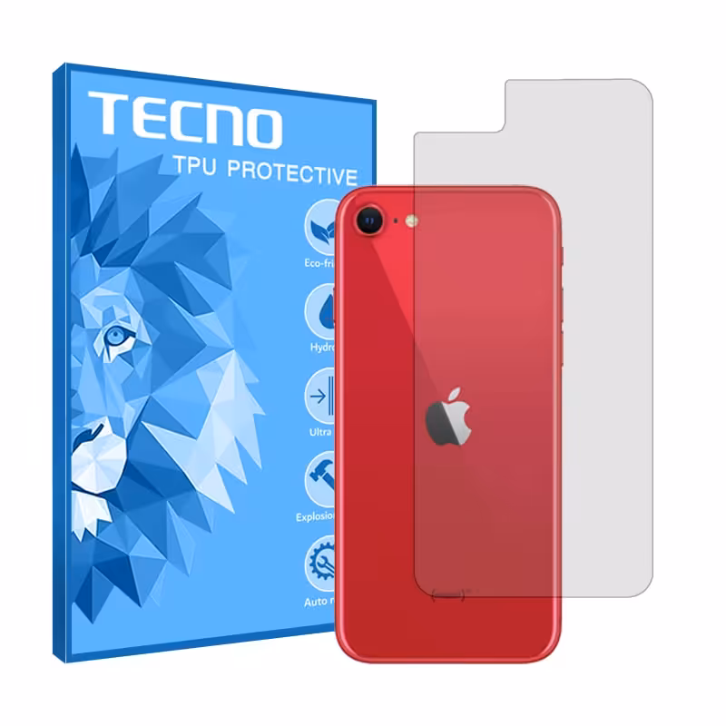 گلس پشت گوشی اپل iPhone SE 2020 مدل هیدروژلی شفاف برند تکنو کد S