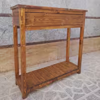  میز کنسول چوبی - میز چوبی چوب روسی  ارسال رایگان میز آشپزخانه 