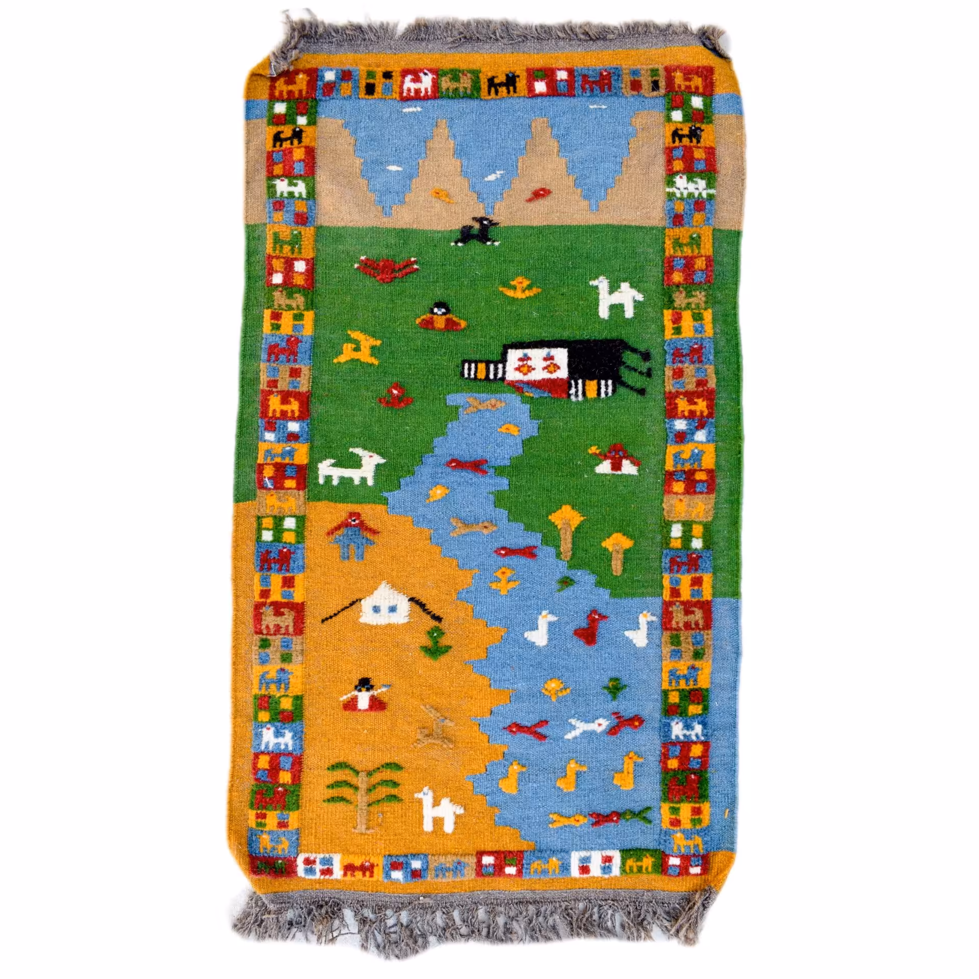 گلیم گبه دستبافت قشقایی