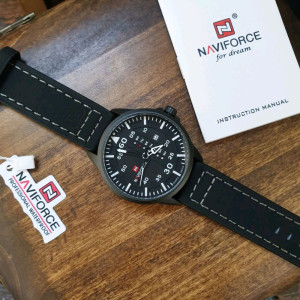 ساعت مچی مردانه ناویفورس اورجینال بند چرم naviforce