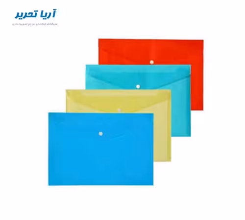 پوشه پلاستیکی دکمه دار A4