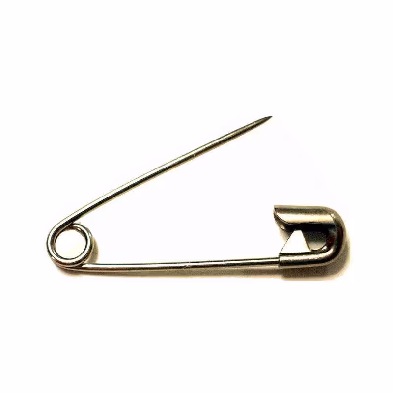 سنجاق قفلی فلزی مدل کوچک sg کد 662010 بسته 72 عددی

