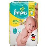 پوشک pampers سایز 1 - 22 عددی