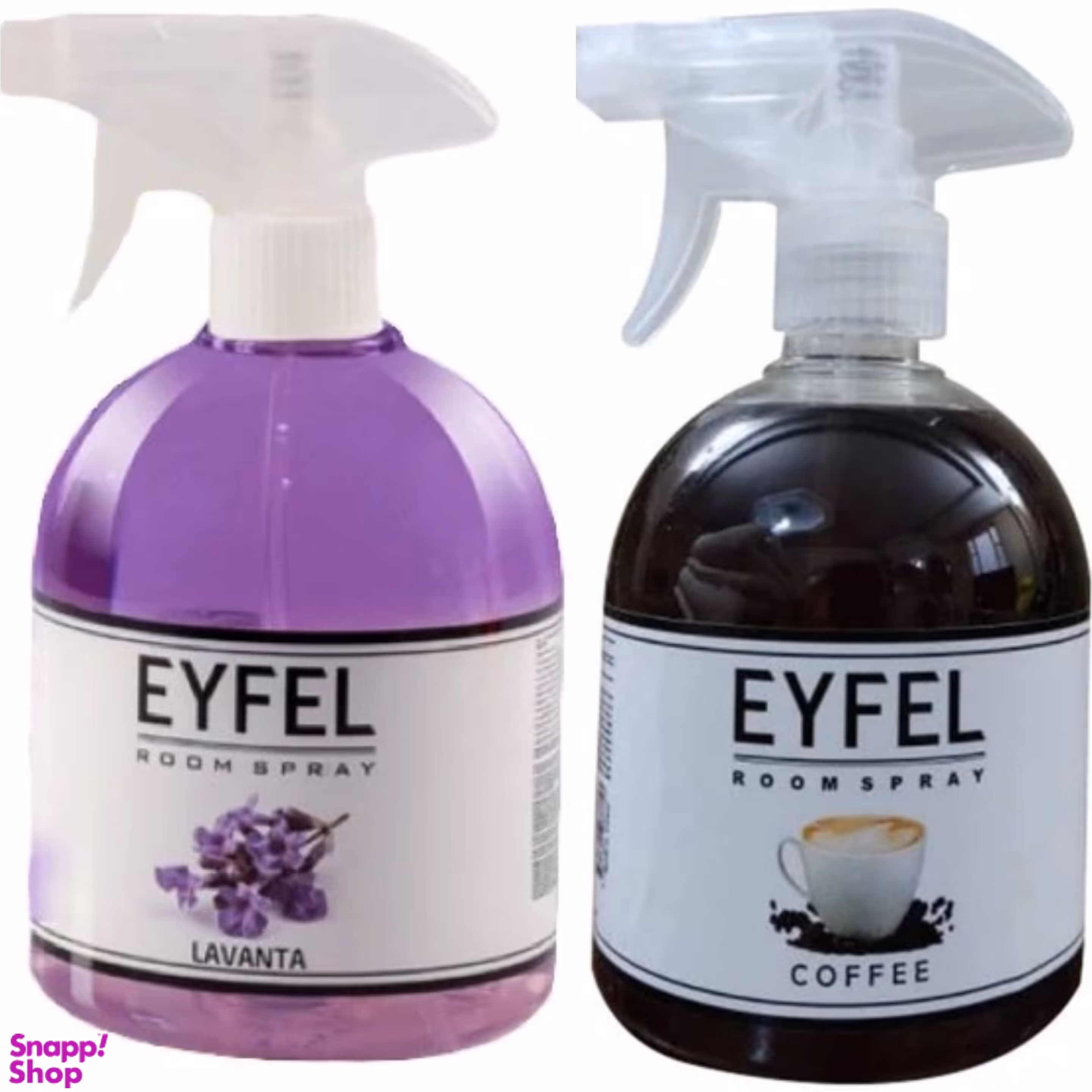 اسپری خوشبوکننده هوا ایفل مدل اسطوخودوس و قهوه حجم 500 میلی لیتر بسته 2 عددی