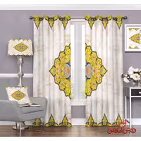 پرده سنتی زرد کد 3293