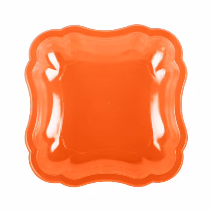 پیش دستی یکبار مصرف طرح ارکیده سایز 500 سی سی  بسته 500 عددی