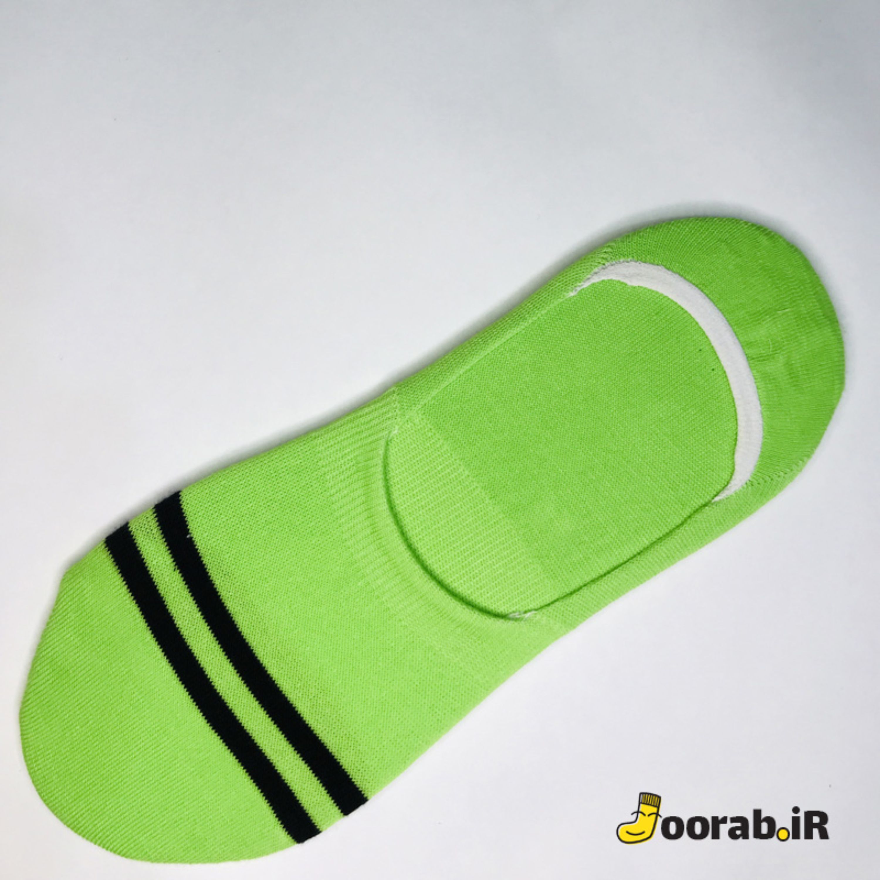 جوراب کالج طرح دو خط سبز