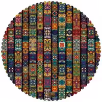 رومیزی مخمل طرح سنتی سایز 90 در 95 مدل T2 75 شرکت رنس