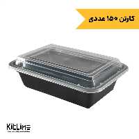 ظرف یکبار مصرف سوپر فرش پلی پروپیلن 710 میلی لیتری طب پلاستیک (کارتن 150 عددی)