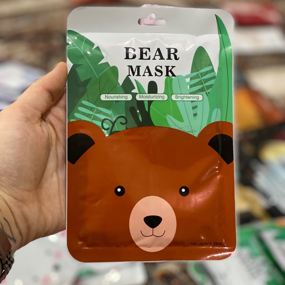 ماسک صورت ورقه ای طرح خرس مویام
