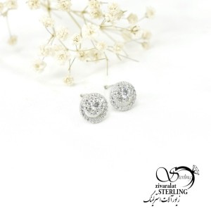 گوشواره میخی نقره کد 6205