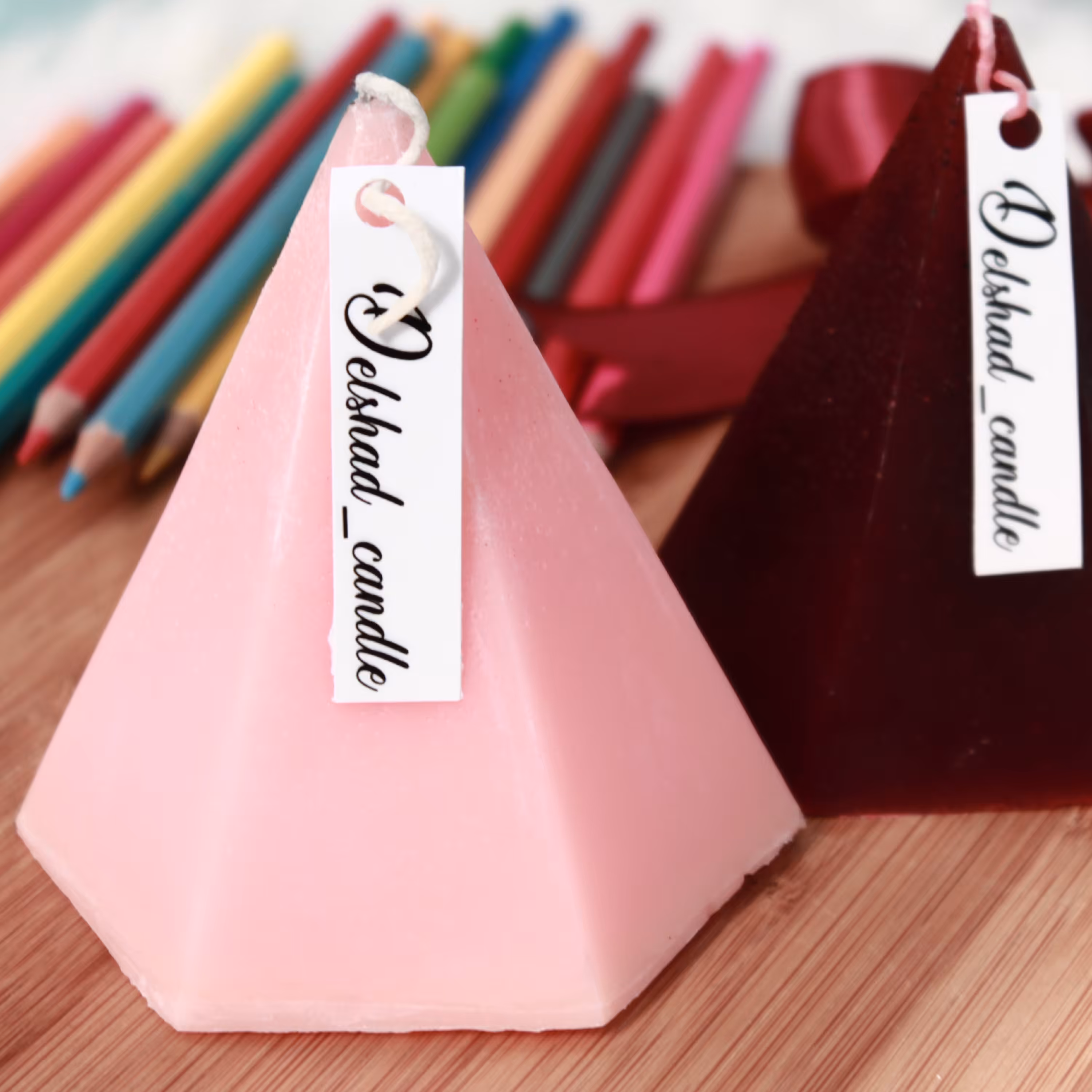 شمع قالبی(هرمی) 