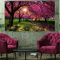 تابلو بوم طرح طبیعت زیبا