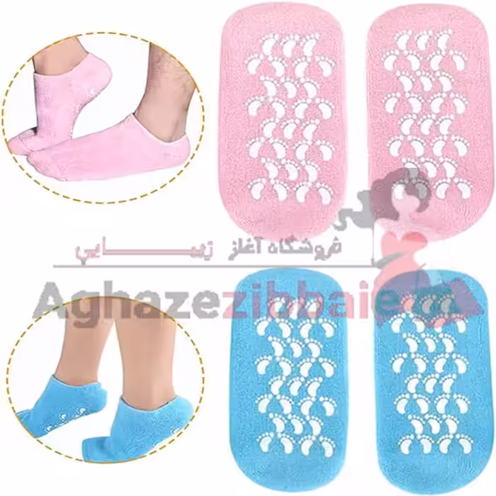 جوراب سیلیکونی نرم کننده و رفع ترک پا