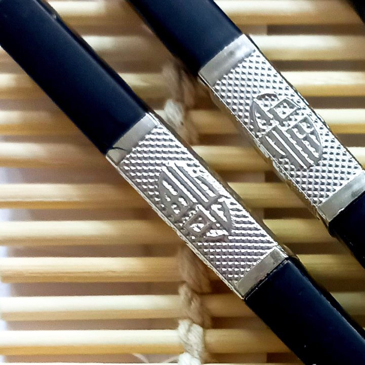 چاپستیک سر نقرهای(قاشق کره ای)چوب غذاخوری