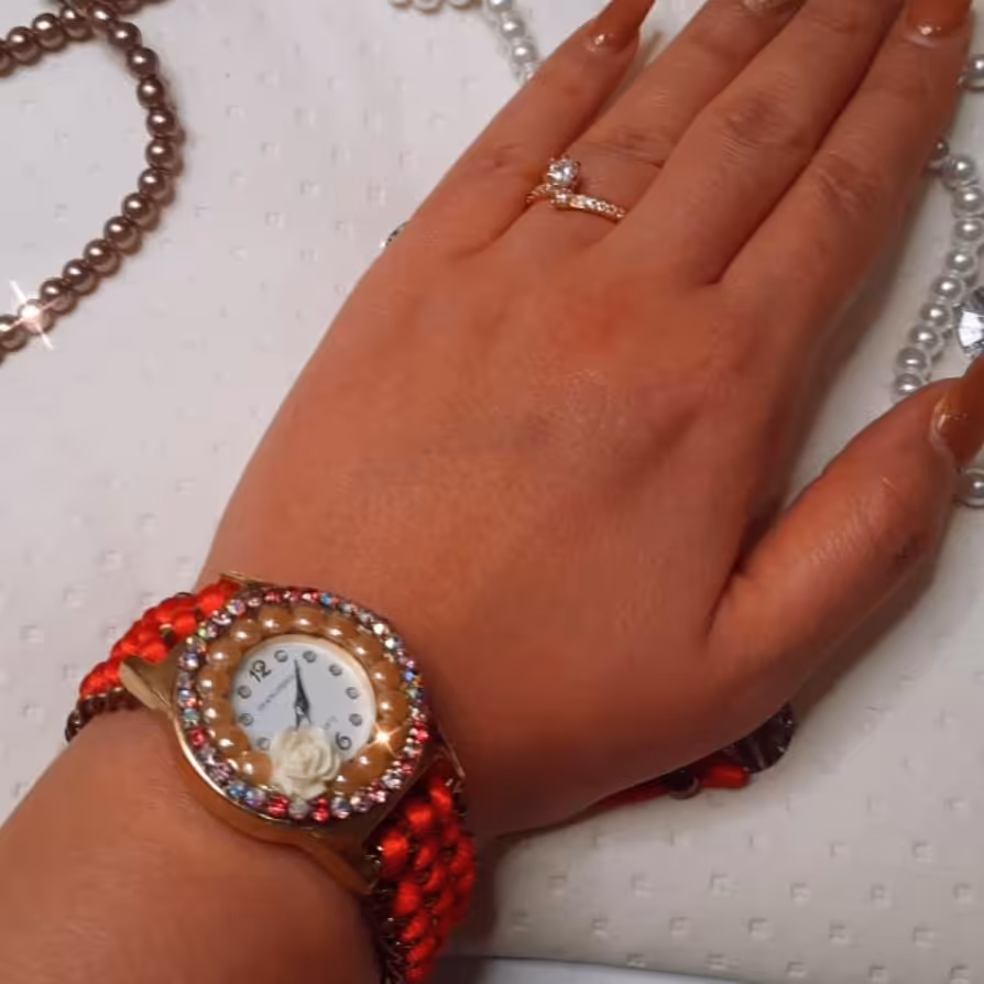 ساعت مرواریدی بابندبافت 