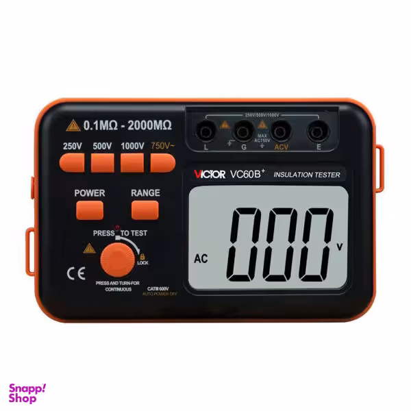 تستر مقاومت عایقی ویکتور مدل +VC60B