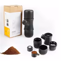 قهوه ساز مینی پرسو دستگاه اسپرسو ساز مسافرتی دستگاه قهوه ساز  همراه با کیف  TRIMM