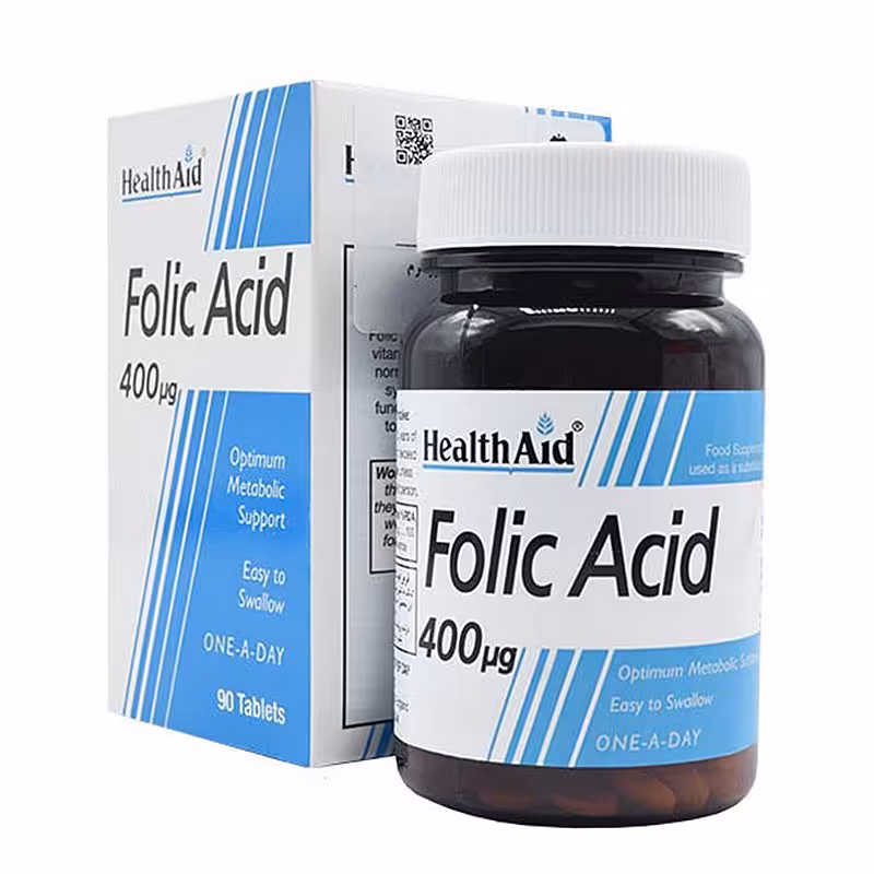 قرص فولیک اسید 400 میکروگرم هلث اید | Health Aid Folic Acid 400 µg Tab |فارموکسین