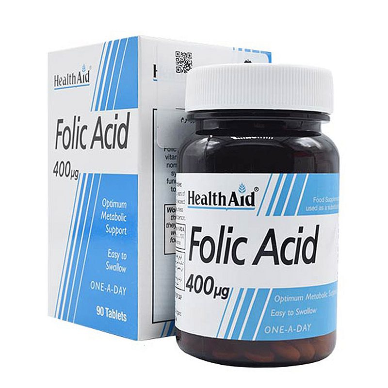 قرص فولیک اسید 400 میکروگرم هلث اید | Health Aid Folic Acid 400 µg Tab |فارموکسین