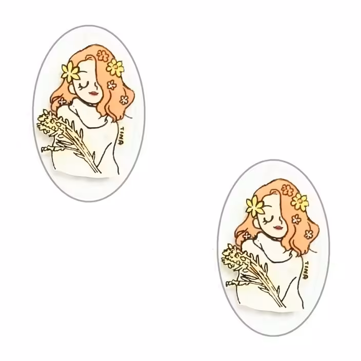 مگنت تزیینی مدل Girl کد 050