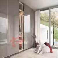 مکانیزم درب ریلی کمد این لاین روکار خطی برقی متقارن چهار درب فانتونی k082-k083