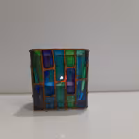 جاشمعی شیشه ای ویترای نقاشی روی شیشه