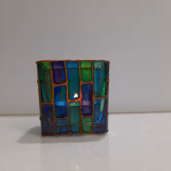 جاشمعی شیشه ای ویترای نقاشی روی شیشه