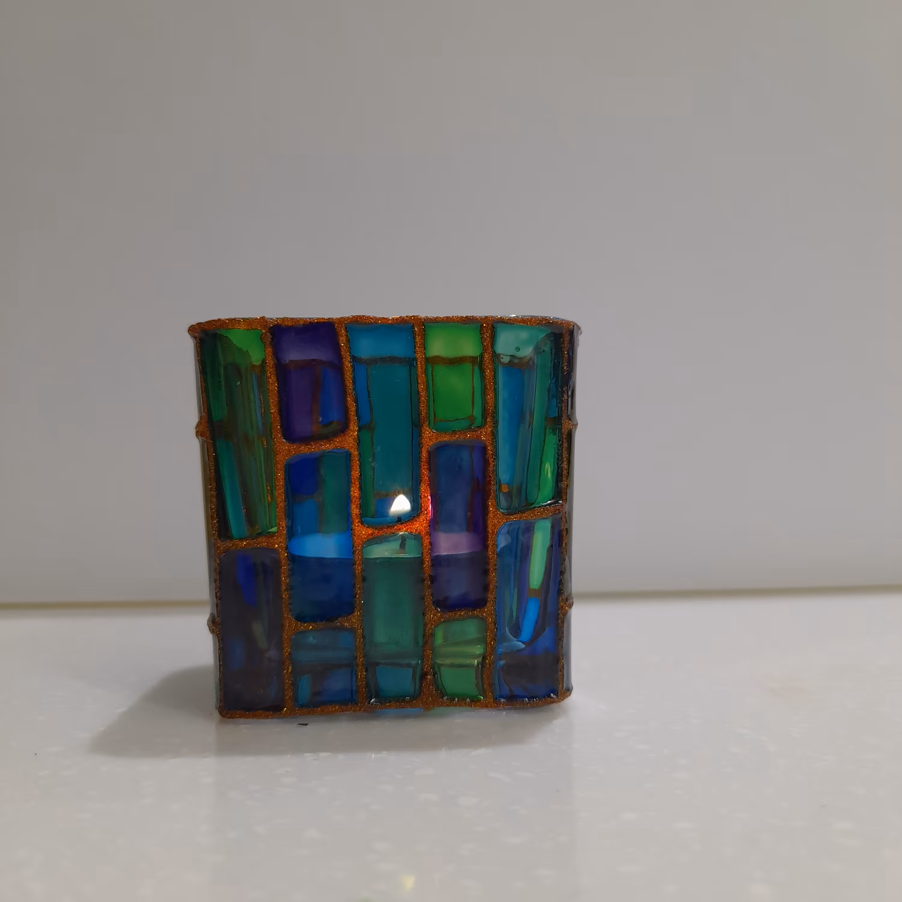 جاشمعی شیشه ای ویترای نقاشی روی شیشه