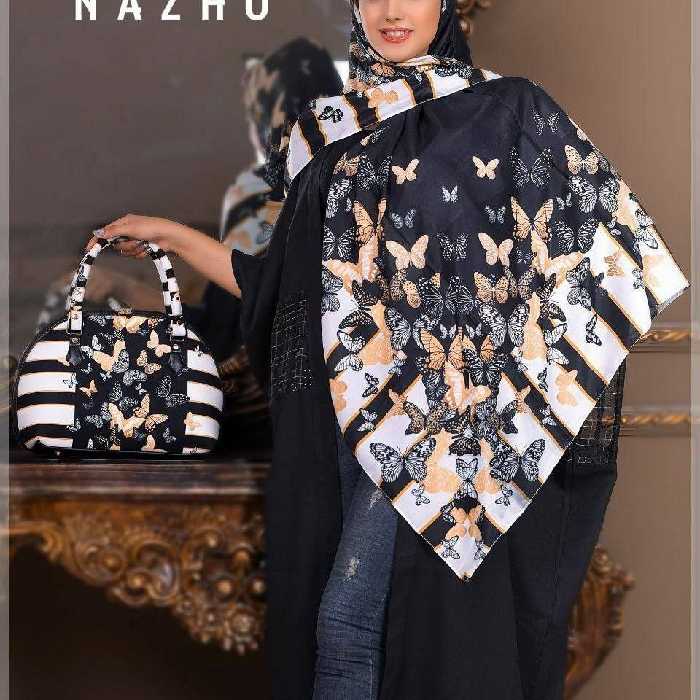 ست کیف و روسری عیدانه طرح پروانه با کیف نیمگرد ارسال رایگان na16