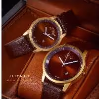 ساعت ست بند چرم الگانس دارای روز شمار(Elegance )