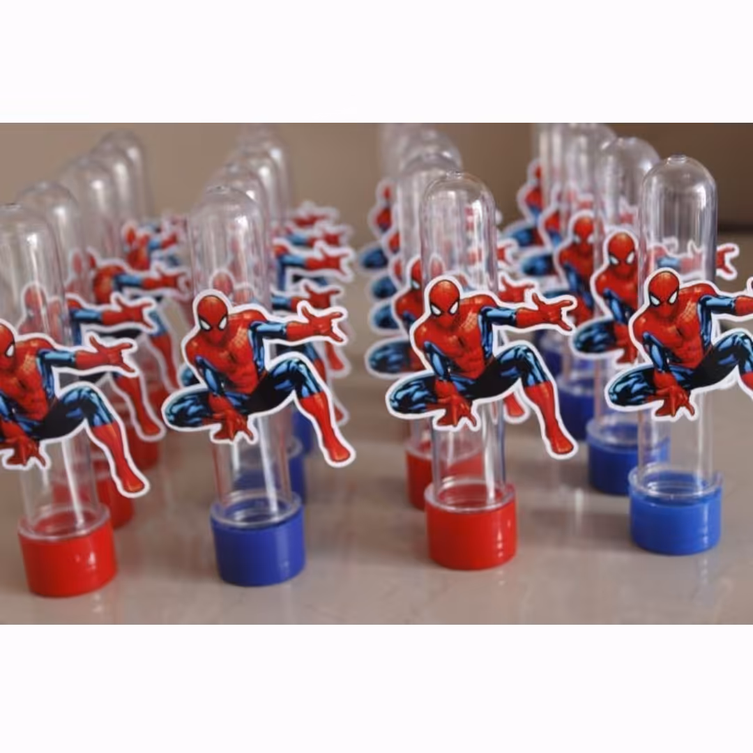 پک 6 عددی لوله اسمارتیز در قرمز گیفت مرد عنکبوتی (اسپایدرمن)