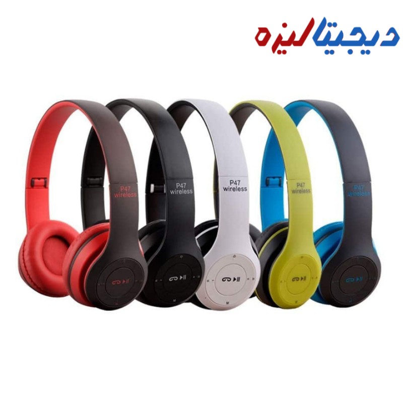 هدفون بیسیم بلوتوثی P47 نسخه جدید بلوتوث 5