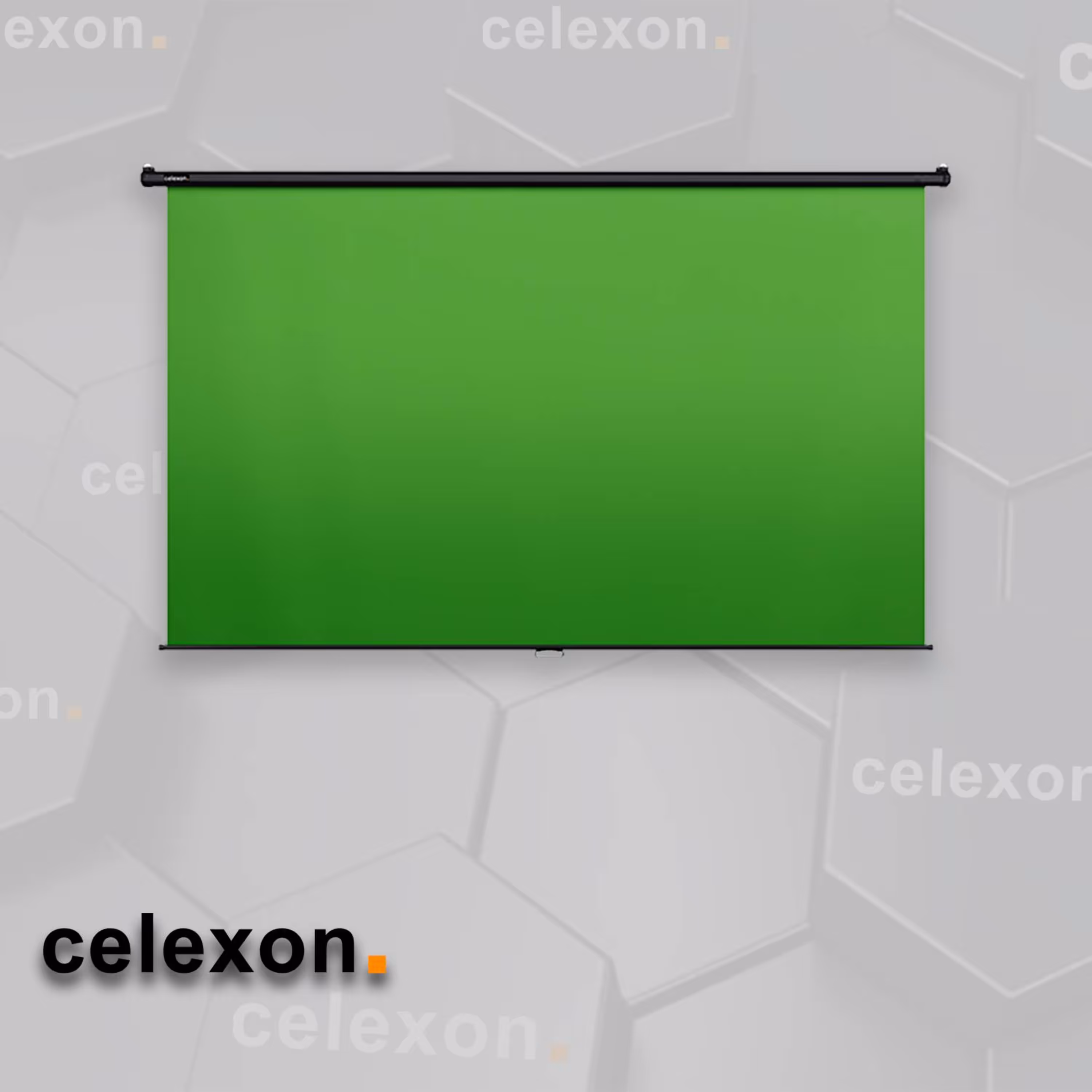 پرده نمایش دستی قاب مشکی کروماکی سلکسون مدل CSG250M