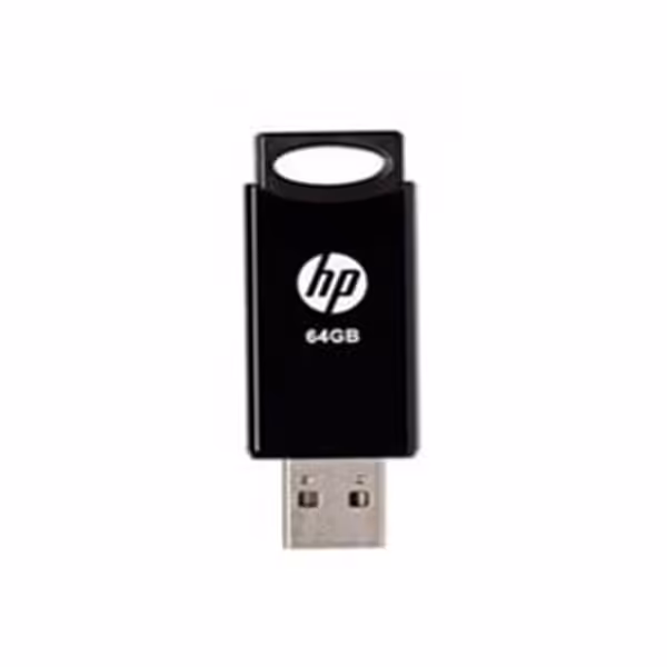 فلش مموری 64GB اچ پی USB2.0 مدلv212W مشکی