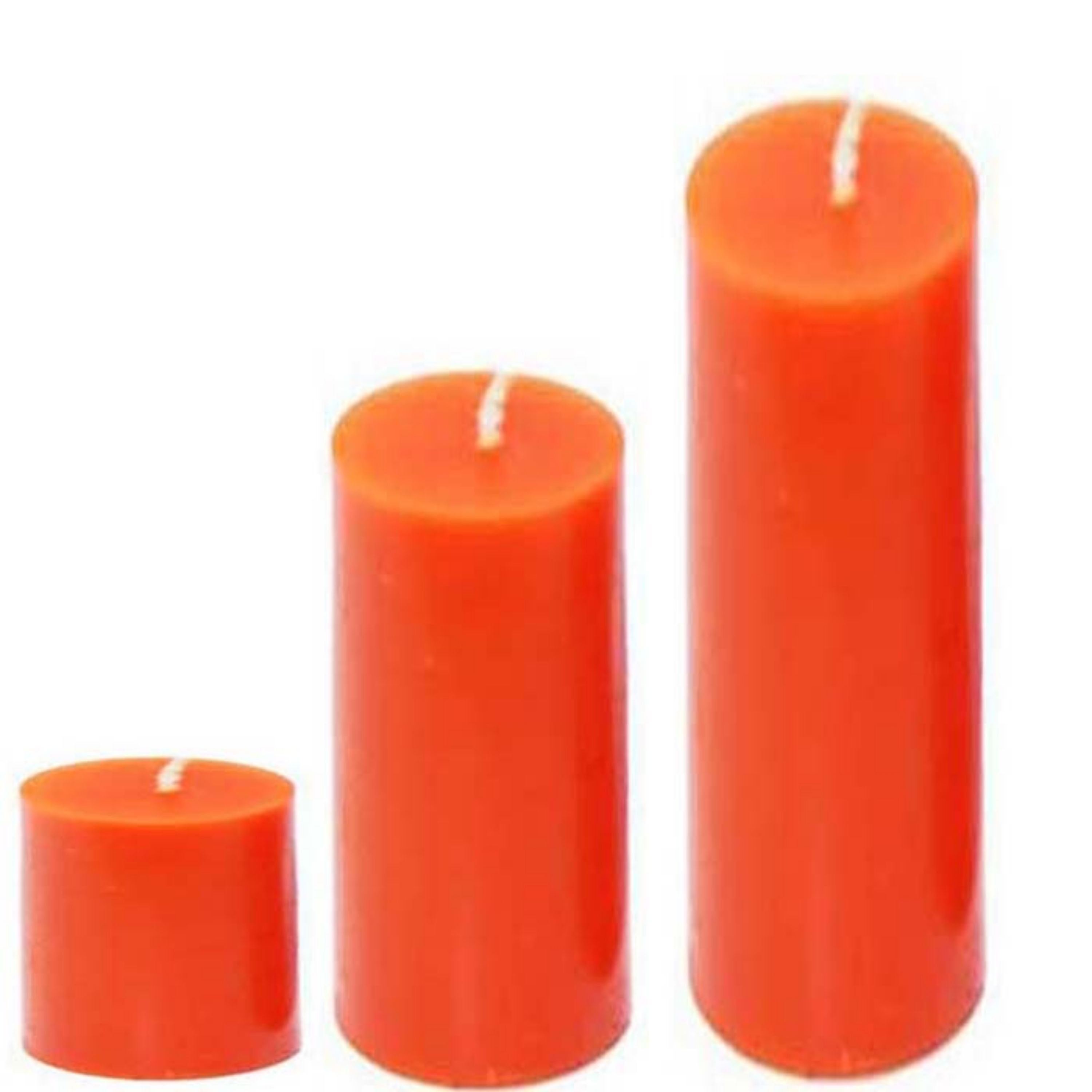 شمع استوانه ای 5813 نارنجی قطر 5