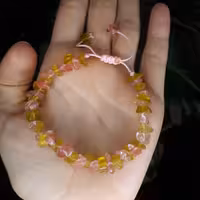 دستبند شاه مقصود و کوارتز صورتی