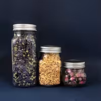 شیشه چهار گوش قطر 7 سانت سایز 5