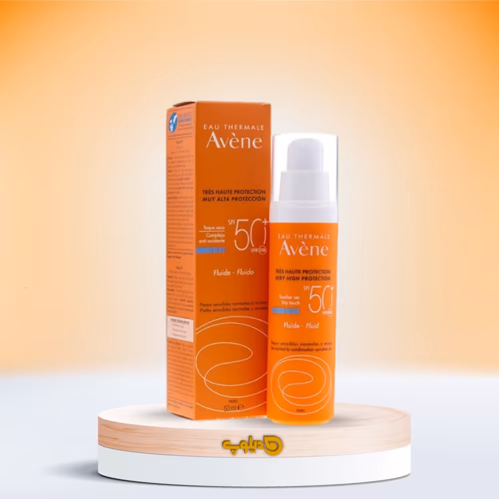 فلوئید ضد آفتاب اون Avene مدل Dry touch مناسب پوست نرمال تا مختلط