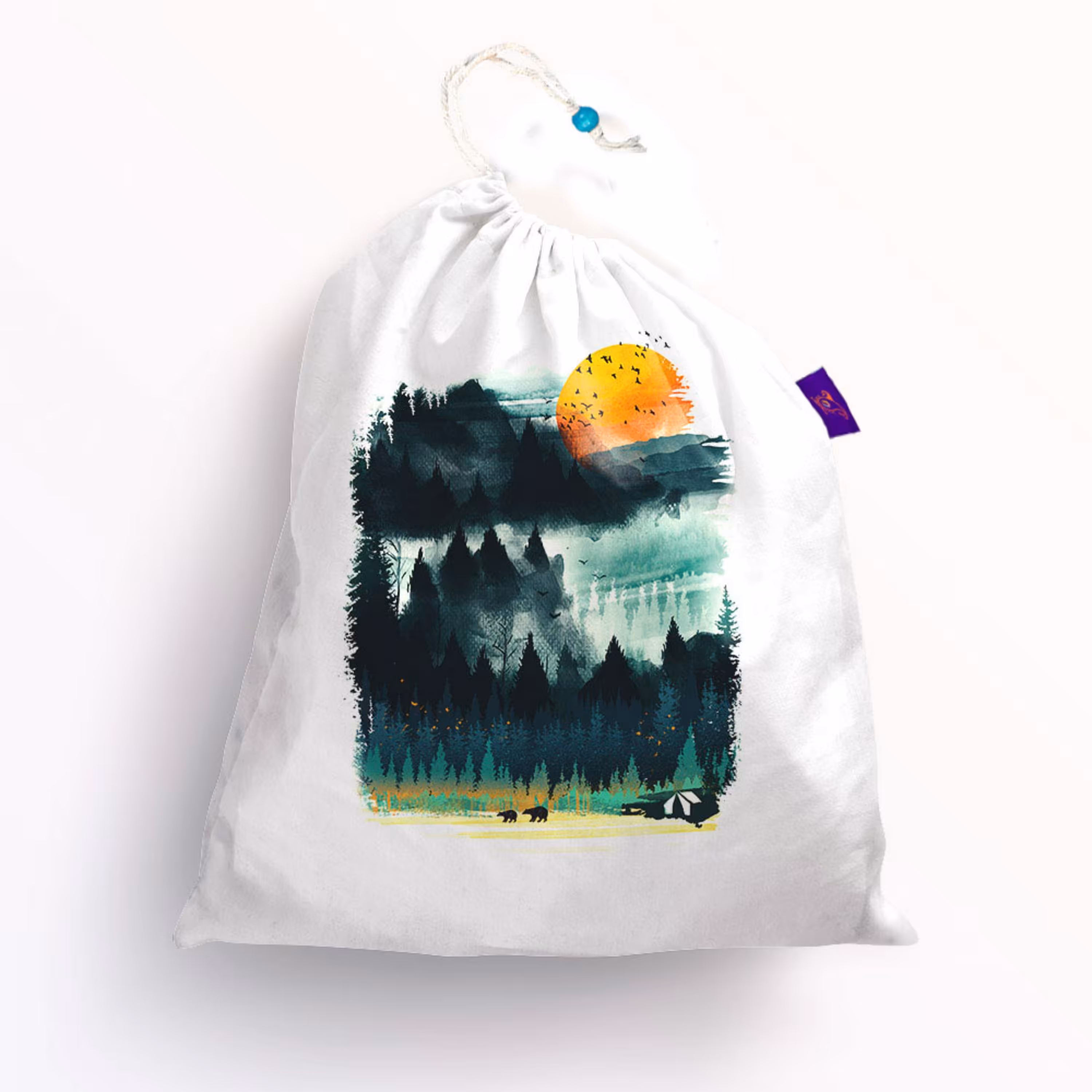 کیسه بنددار ترمه طراحان ایده مدل طبیعت اهلی کد cfp1074 M