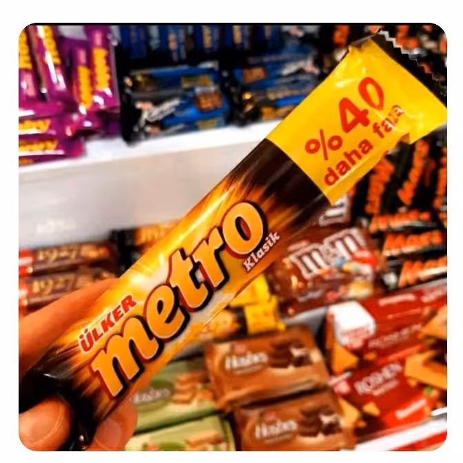 شکلات  مترو دوبل (metro) 18 عددی محصول ترکیه