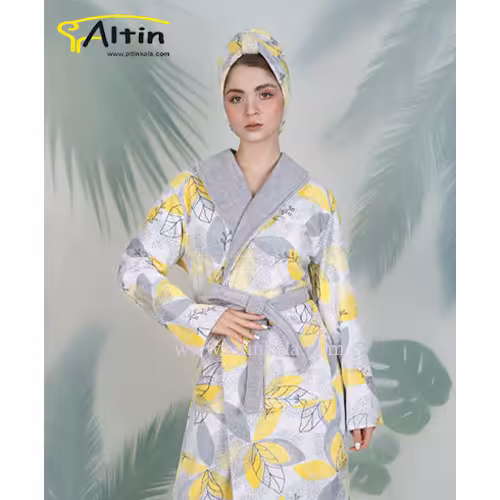 حوله پالتویی پودایران مدل ماهور زرد سایز 125